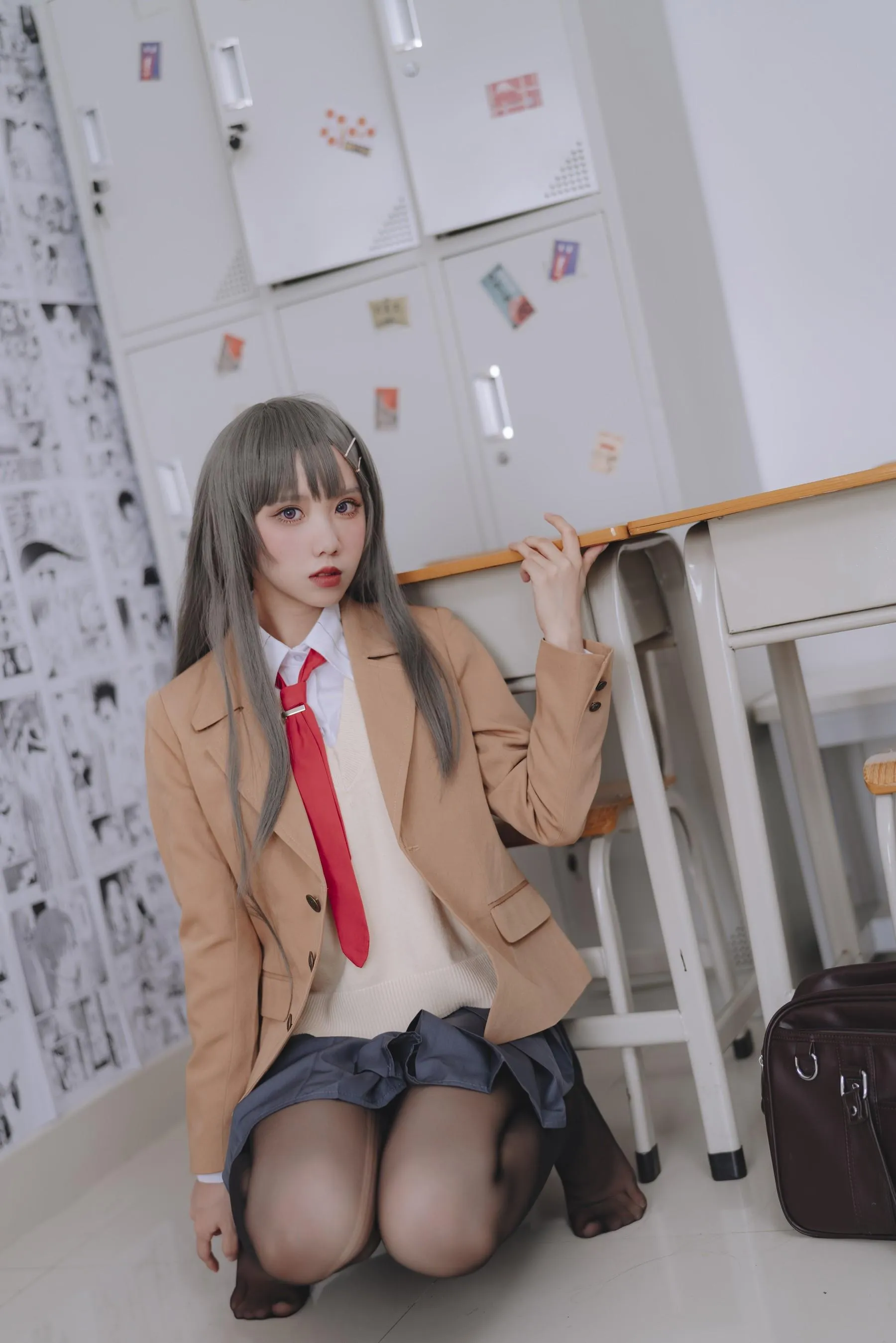 果咩酱w – NO.43 麻衣校服 [31P]插图6